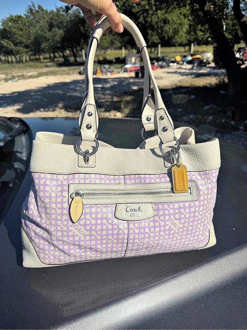 Coach Penelope Op Art Tote Handbag Purse